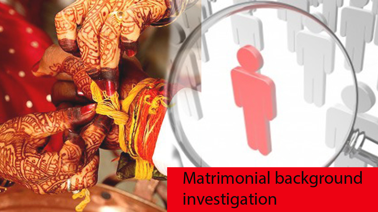 Matrimonial background investigation